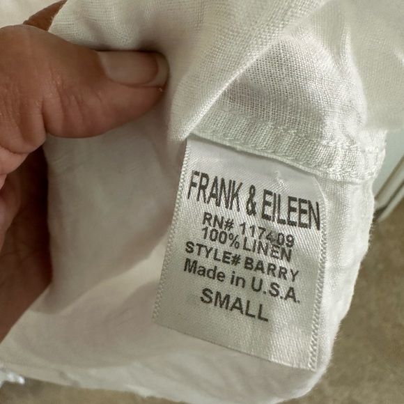 Frank & Eileen BARRY Tailored Button-Up Linen Shirt - Picture 7 of 8